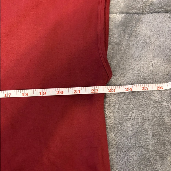 Coldwater Creek Red Boxy Cap Sleeve Blouse - Picture 4 of 8